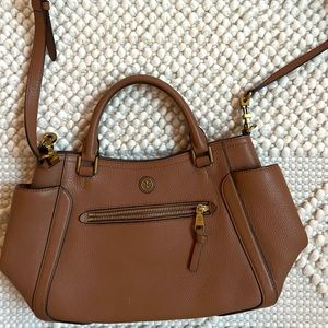 Tory Burch Brown Leather Crossbody Purse